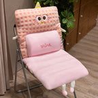 Cartoon Plush Chair Cushion Set