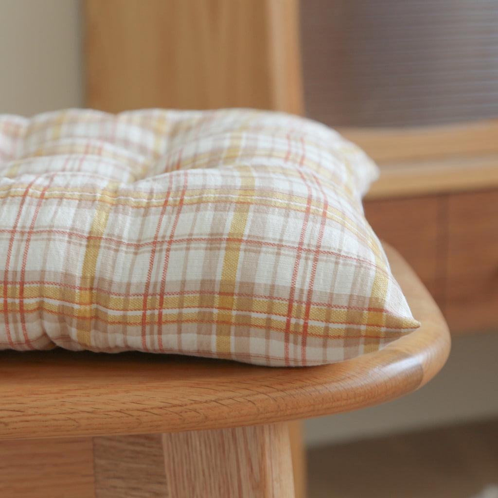 Plaid Seat Cushion