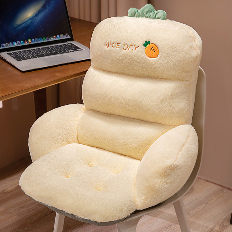 Plush Backrest Seat Cushion
