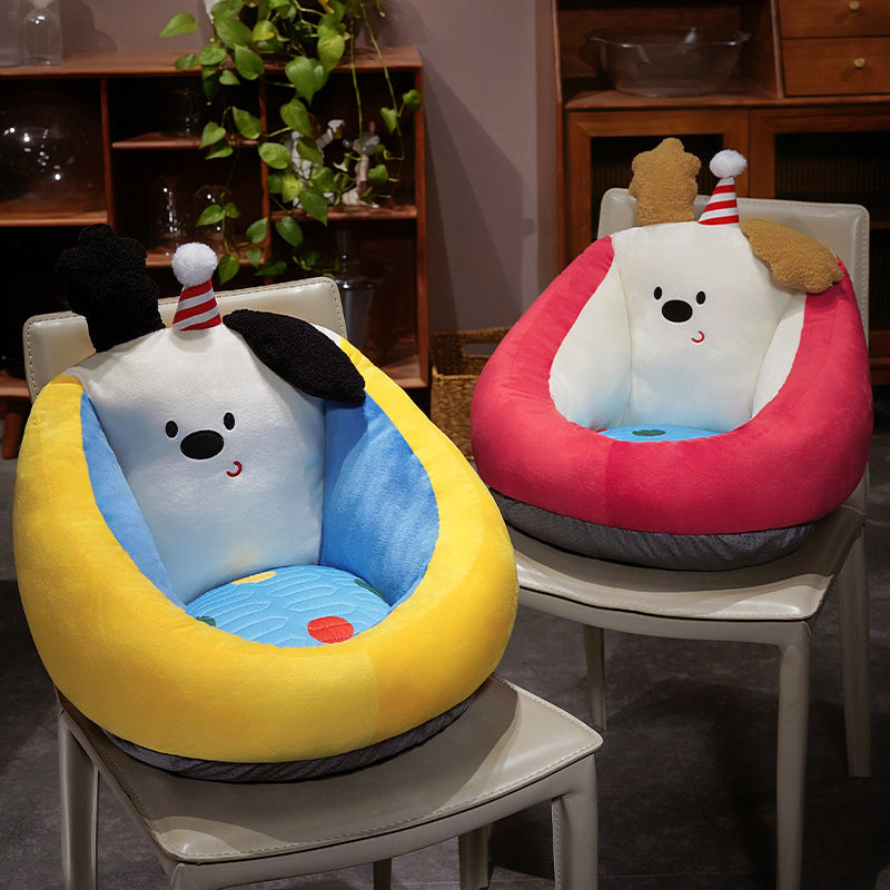 Party Dog Plush Seat Cushion