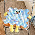 Gingham Cat Plush Cushion