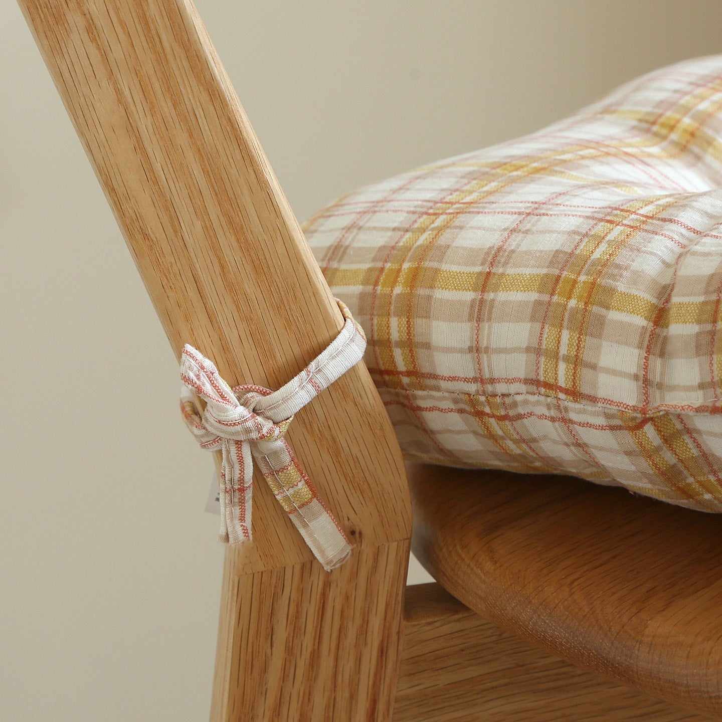 Plaid Seat Cushion