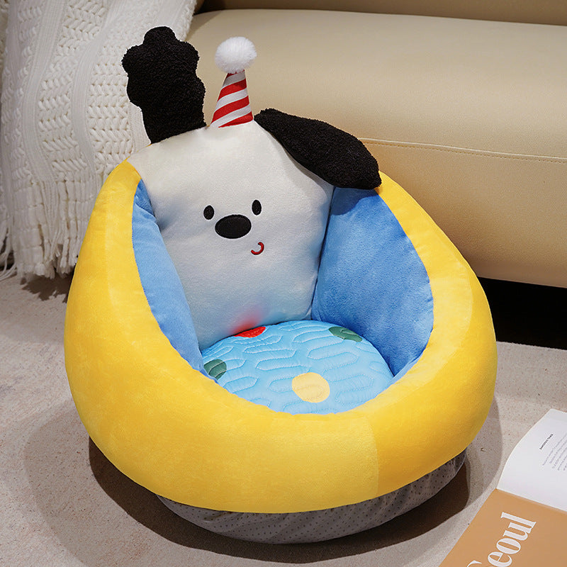 Party Dog Plush Seat Cushion