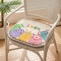 Monster Print Round Seat Cushion