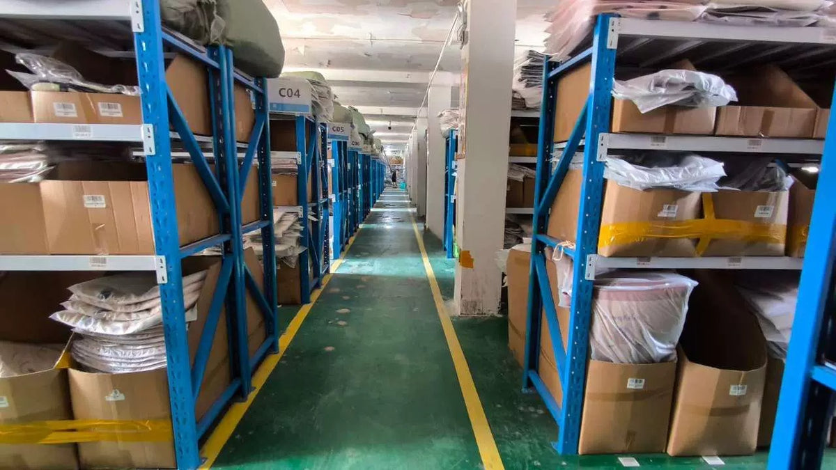 Finished goods warehouse at our facility