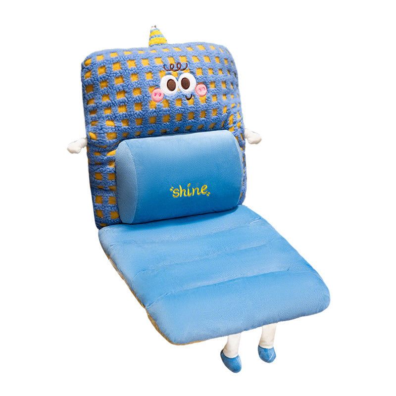 Cartoon Plush Chair Cushion Set