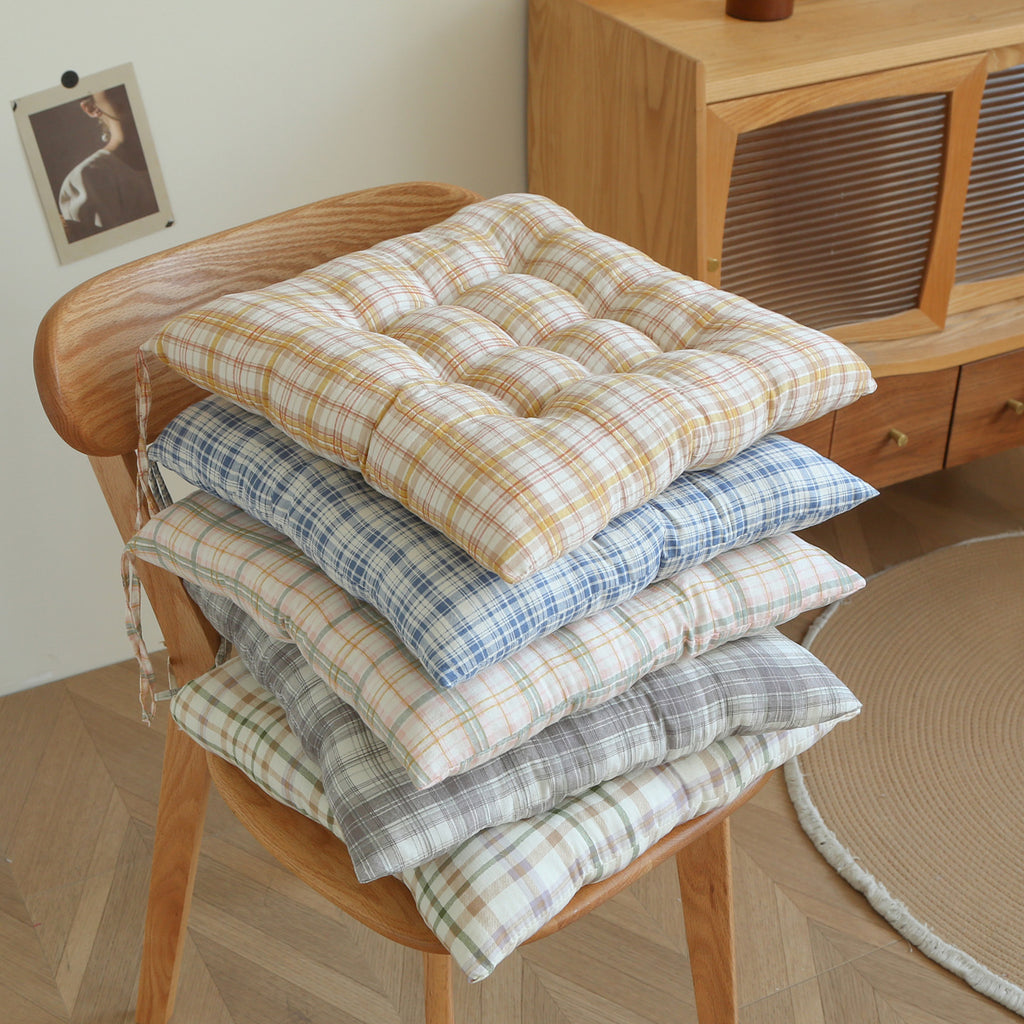 Plaid Seat Cushion