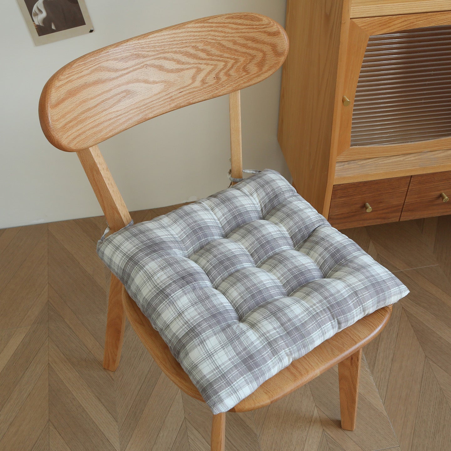 Plaid Seat Cushion