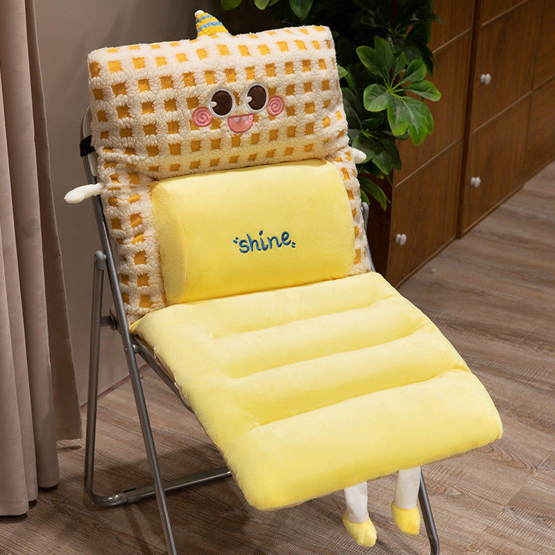 Cartoon Plush Chair Cushion Set