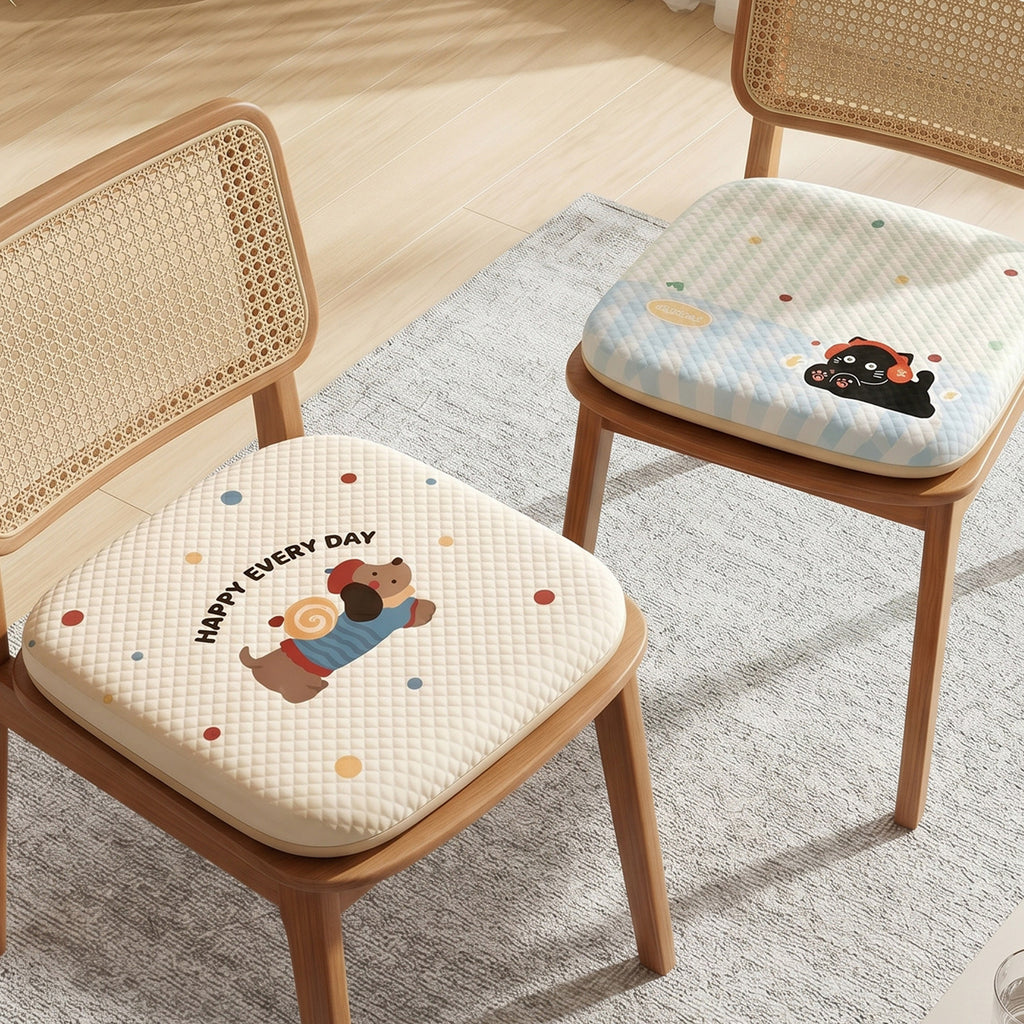 Monster Print Round Seat Cushion