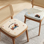 Monster Print Round Seat Cushion