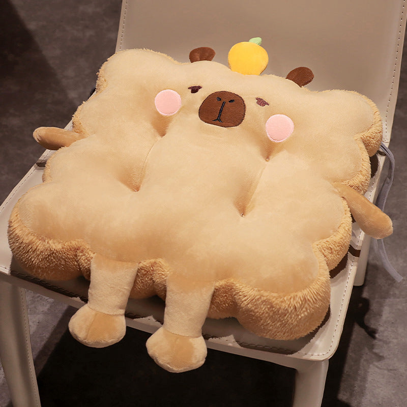 Capybara Plush Seat Cushion