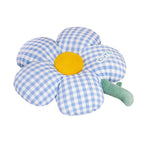 Gingham Flower Plush Cushion